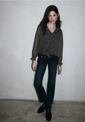 Chiffonbluse mit Volants