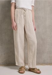 Straight Leg Leinenhose
