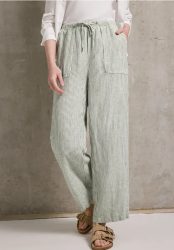 Straight Leg Leinenhose