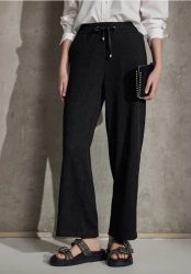 Straight Leg Strukturhose