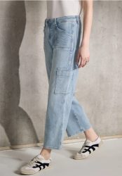 Straight Leg Cargo Jeans