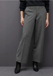 Wide Leg Herringbone Hose
