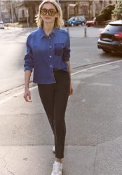 Mid Waist Slim Leg Chino im Casual Fit