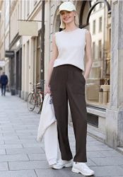 Wide Leg Culotte mit Paperbagbund
