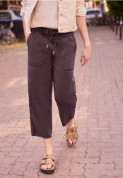 Mid Waist Straight Leg Hose im Loose Fit