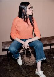 Pullover mit Boatneck und Lochmuster