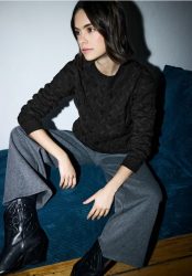 Pullover mit Zopfmuster