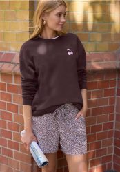 Langarm Sweatshirt mit Backprint