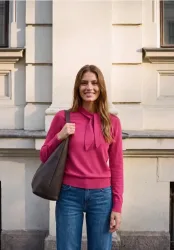 Langarm Pullover mit Schalkragen