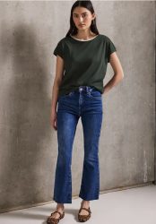 Shirt mit farbigem Kragen