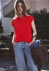 Basic Shirt mit U
