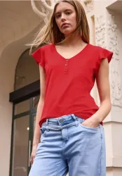 Shirt mit V
