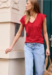 Shirt mit V