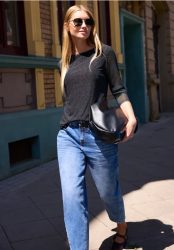 Langarm Shirt aus Mesh mit Print