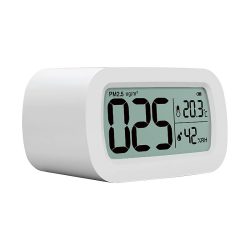 CASAcontrol PM2,5-Feinstaub-Messgerät mit Temperatur- und Luftfeuchtigkeitsanzeige