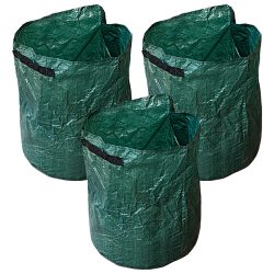 Royal Gardineer 3er-Set Pflanz-Sack für Kartoffeln & Co., Tragegriffe & Abwasserlöcher