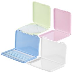 4er-Set Masken-Aufbewahrungs-Etuis, staubdicht und hygienisch, bunt