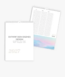 Familienplaner 2027 im Format A4 hoch