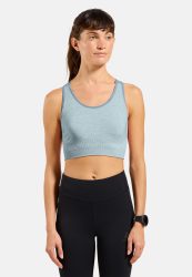Odlo Seamless Medium - Padded Sport BH für Damen - Training, Radsport - blau, L