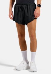 Odlo Zeroweight 3 Inch Lauf-Split-Shorts für Herren - Training, Running - schwarz, S