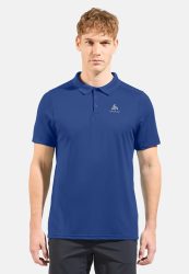 Odlo F-Dry Poloshirt für Herren - Wandern, Casual Comfort - blau, L