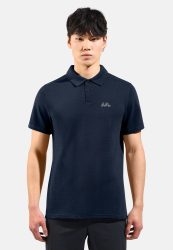 Odlo Essential Solid Poloshirt für Herren - Wandern, Casual Comfort - blau, XXL