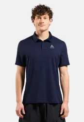 Odlo Cardada Poloshirt für Herren - Wandern, Casual Comfort - blau, S