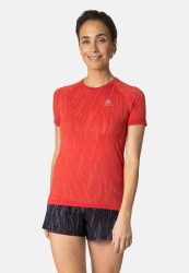 Odlo Zeroweight Ceramicool Laufshirt für Damen - Trail Running, Running - rot, S