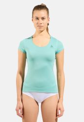 Odlo Active F-Dry Light Base Layer T-Shirt für Damen - Wandern, Radsport - blau, M