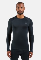 Odlo Fundamentals Active Warm Base Layer Shirt für Herren - Ski & Snow - schwarz, XXL