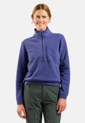Odlo Classic Mid Layer Half-Zip für Damen - Wandern, Ski & Snow - lila, XS