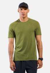 Odlo Essential Seamless Lauf-T-Shirt für Herren - Training, Running - grün, M