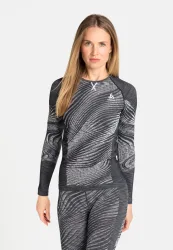 Odlo Blackcomb Eco Damen Funktiosshirt lang grau XL - Aktionen - Einmotten-Weiterfahren