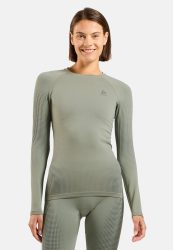 Odlo Performance Warm Base Layer Shirt für Damen - Skilanglauf, Ski & Snow - grün, M