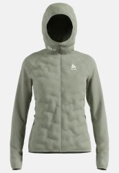 Odlo Zeroweight Insulator Langlauf-Hoodie Full-Zip für Damen - Skilanglauf - grün, XS