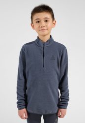 Odlo Roy Stripe Mid Layer Half-Zip für Kinder - Wandern - grau, 116