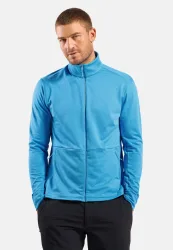 Odlo Grid Fleece Mid Layer Full-Zip für Herren - Wandern - blau, XL
