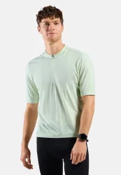 Odlo Essential Rad-Shirt Half-Zip für Herren - Radsport - grün, XXL