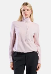 Odlo Grid Fleece Mid Layer Half-Zip für Damen - Wandern, Ski & Snow - pink, XS