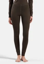Odlo Active Warm Base Layer Tights für Damen - Wandern, Ski & Snow - braun, S