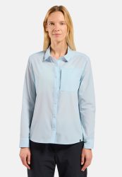 Odlo Essential Langarmhemd für Damen - Wandern - blau, L