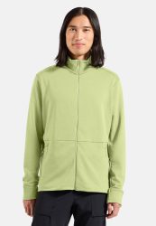 Odlo Grid Fleece Mid Layer Full-Zip für Herren - Wandern - grün, L