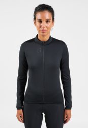 Odlo Zeroweight Ceramiwarm Rad-Mid Layer Full-Zip für Damen - Radsport - schwarz, L