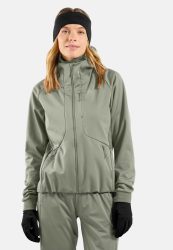 Odlo Zeroweight Windproof X Warm Langlaufjacke für Damen - Skilanglauf - grün, L