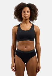 ODLO Damen Sport-BH Ascent Performance Wool Medium Support schwarz | M