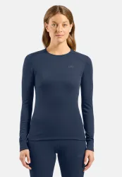 Odlo Active Warm Eco Uni Heritage Base Layer Set für Damen - Wandern, Ski & Snow - marineblau, S