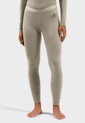Odlo Merino 160 Base Layer Tights für Damen - Wandern, Ski & Snow - beige, M