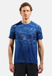 Odlo Zeroweight Seamless Lauf-T-Shirt für Herren - Training, Running - blau, S