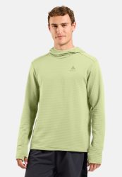 Odlo Essential Thermal Lauf-Hoodie für Herren - Trail Running, Running - grün, M