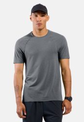 Odlo Essential Seamless Lauf-T-Shirt für Herren - Training, Running - grau, M